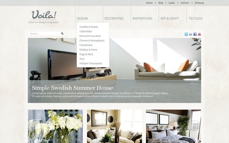 Free Home Design WordPress Theme & Website Template