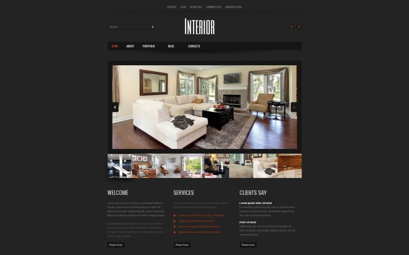 Free Home Design WordPress Website Template & Theme