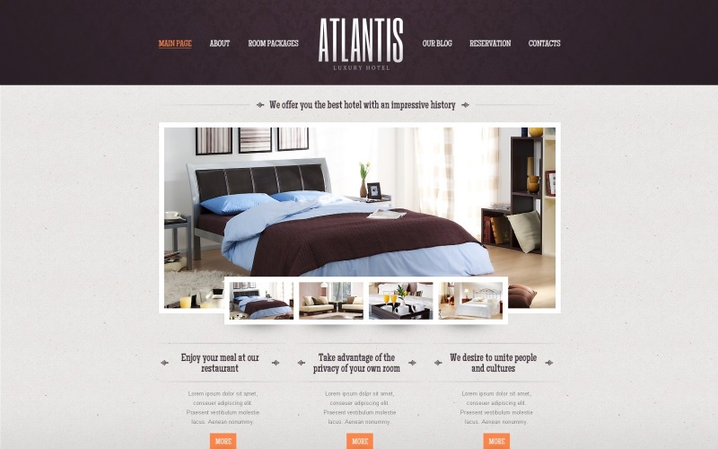 Gratis Inn WordPress webbplats mångsidigt tema och mall