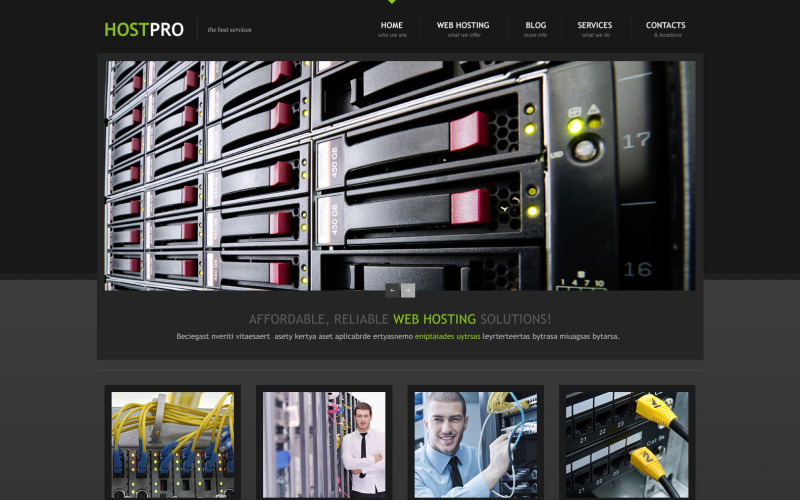 Kostenloses Hosting Responsive WordPress Theme & Website-Vorlage