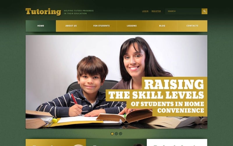Plantilla de sitio web y tema WordPress de Harmonic Education gratis
