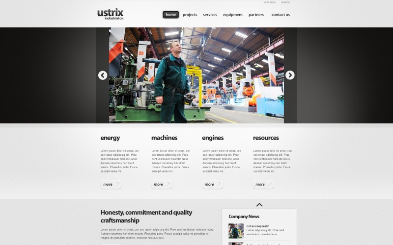 Ücretsiz Endüstriyel WordPress Web Sitesi Teması ve Şablonu