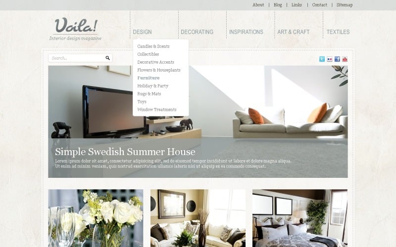 Ücretsiz Ev Tasarımı WordPress Teması ve Web Sitesi Şablonu