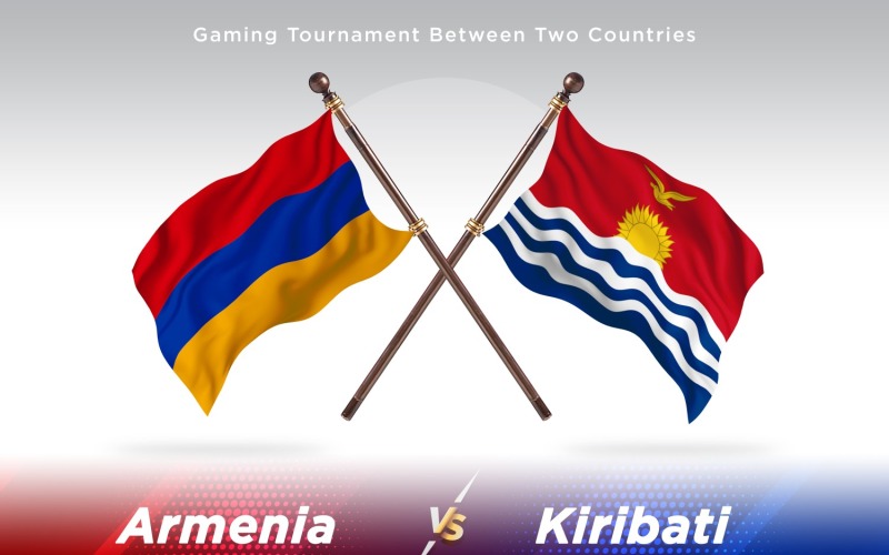 Armenia contra Kiribati Two Flags