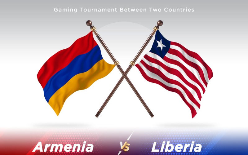 Armenia contro Liberia Two Flags