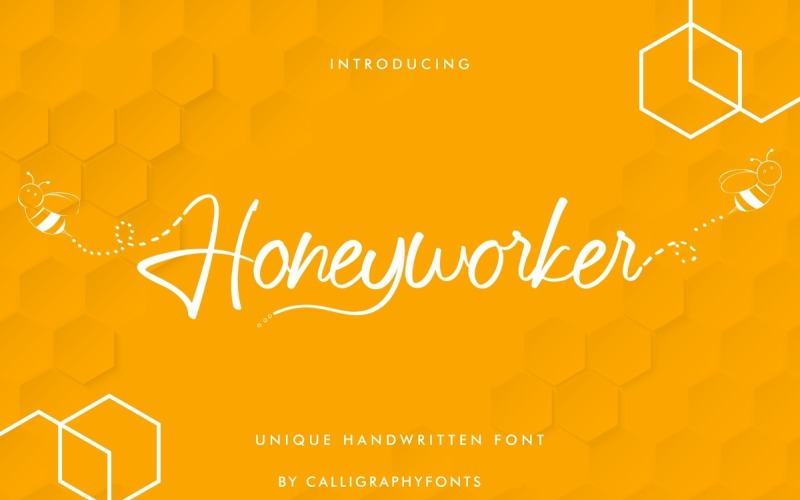 Carattere di scrittura a mano di Honeyworker