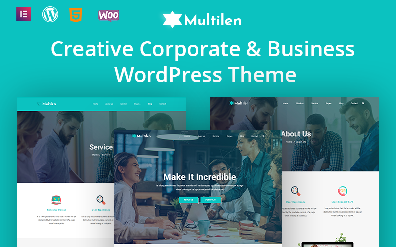 Multilent - Creative Corporate & Business WordPress 主题