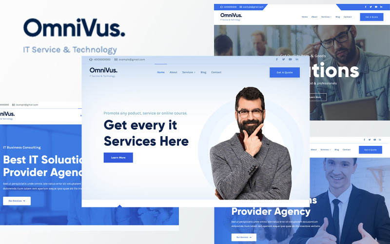 Omnivus - IT 解决方案和服务 WordPress 主题