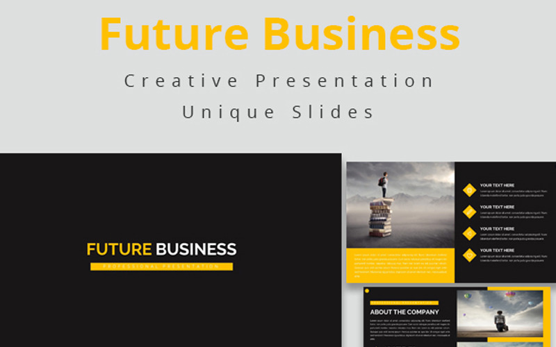 Zukünftige Business Powerpoint-Vorlage