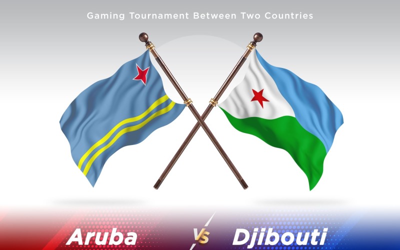 Aruba contro Gibuti Two Flags