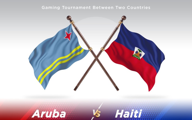 Aruba contro Haiti Two Flags