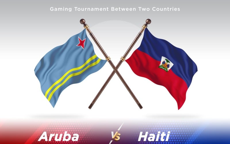 Aruba Haiti'ye Karşı İki Bayrak