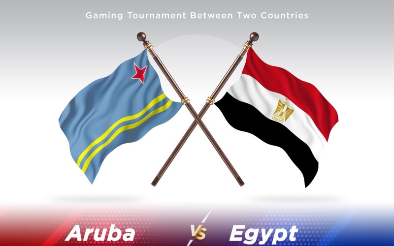 Aruba versus Egypt Dvě vlajky