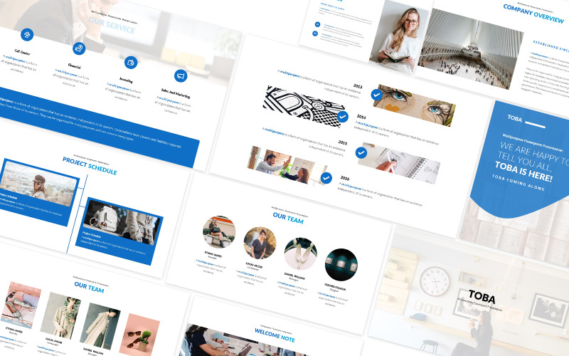 Toba Multipurpose Powerpoint Template