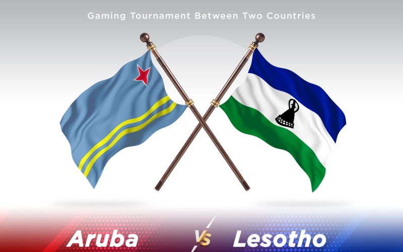 Aruba kontra Lesotho Dwie flagi