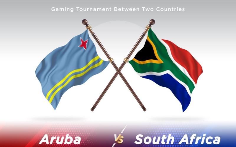 Aruba contro Sudafrica Two Flags