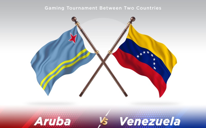 Aruba versus Venezuela dvě vlajky
