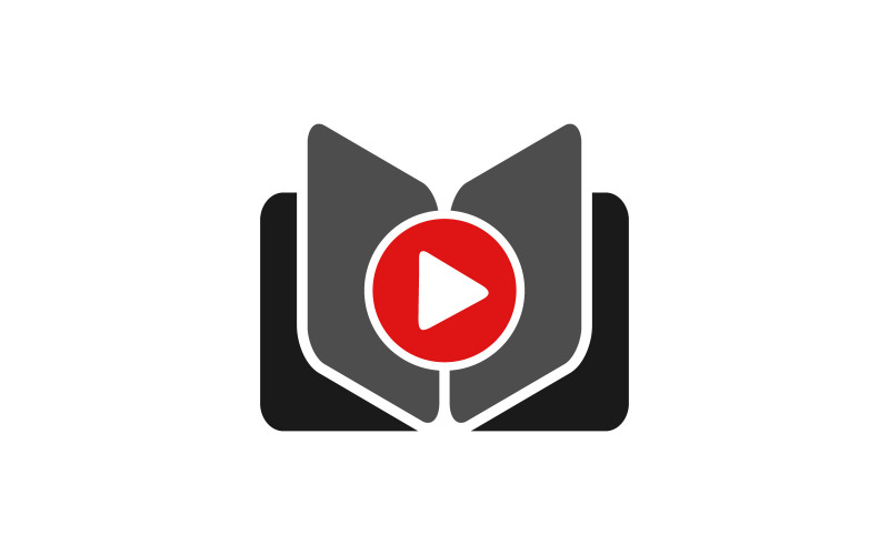 Vectorsjabloon voor boekvideo-educatie