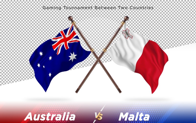 Australia kontra Malta Dwie flagi