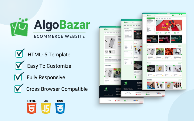 AlgoBazar - Веб -сайт електронної комерції різних виробників