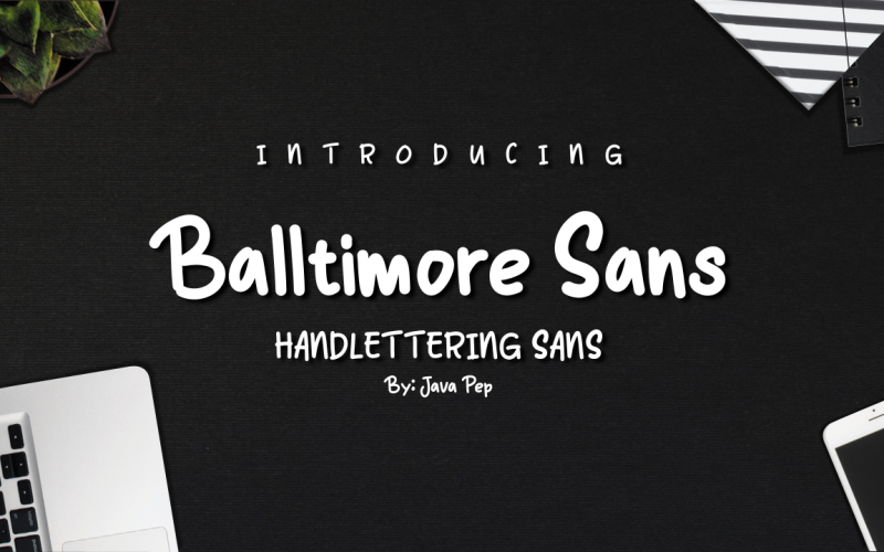 Balltimore Sans - Handlettering Sans Schriftarten