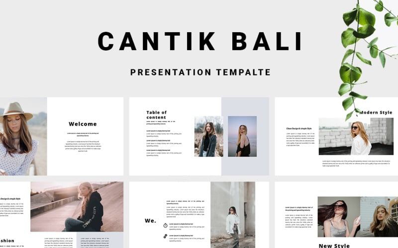 Cantik Bali - Szablony Power Point