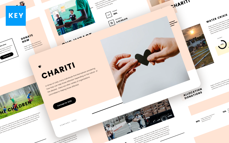 CHARITI - Keynote-sjabloon voor liefdadigheid