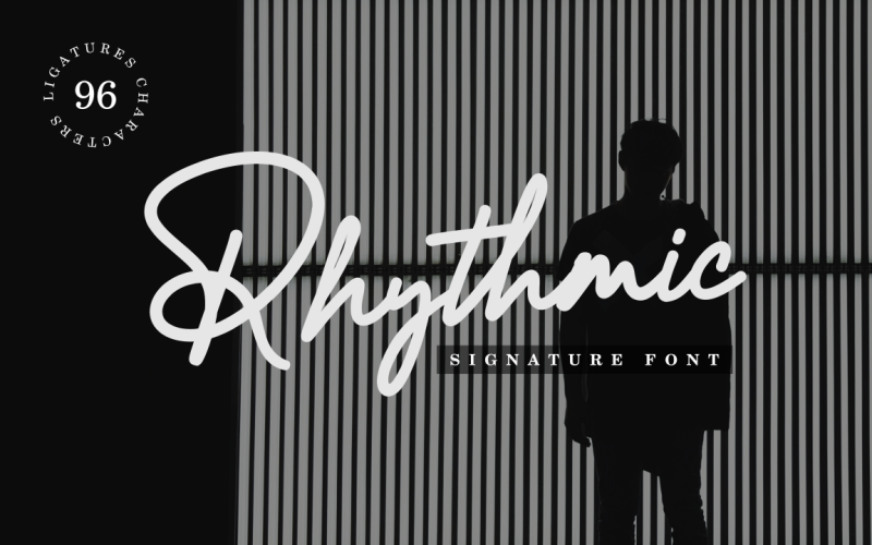 Rhytmic // Signature Font