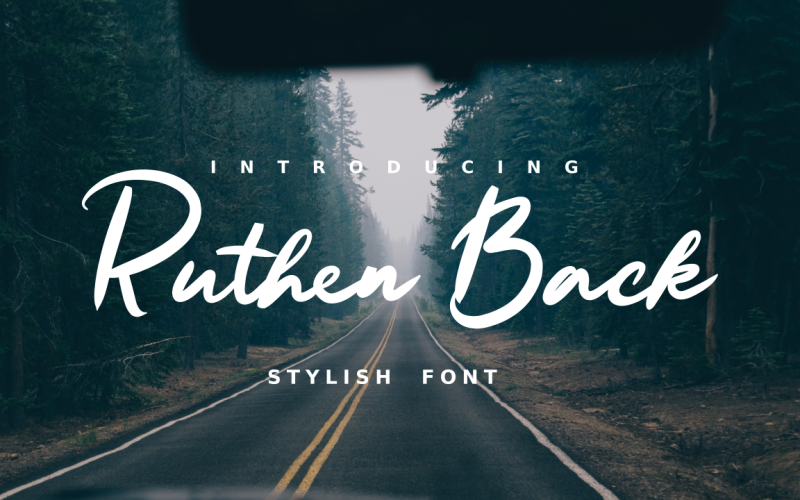 Ruthen Back - стильный шрифт