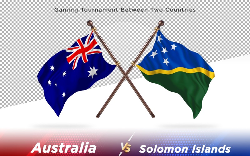 澳大利亚对所罗门群岛两旗