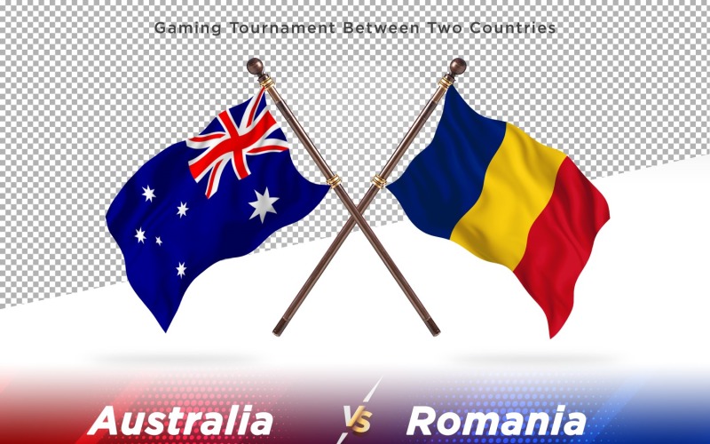 Australia contra dos banderas de Rumania