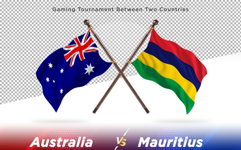 Australia contra Mauricio dos banderas