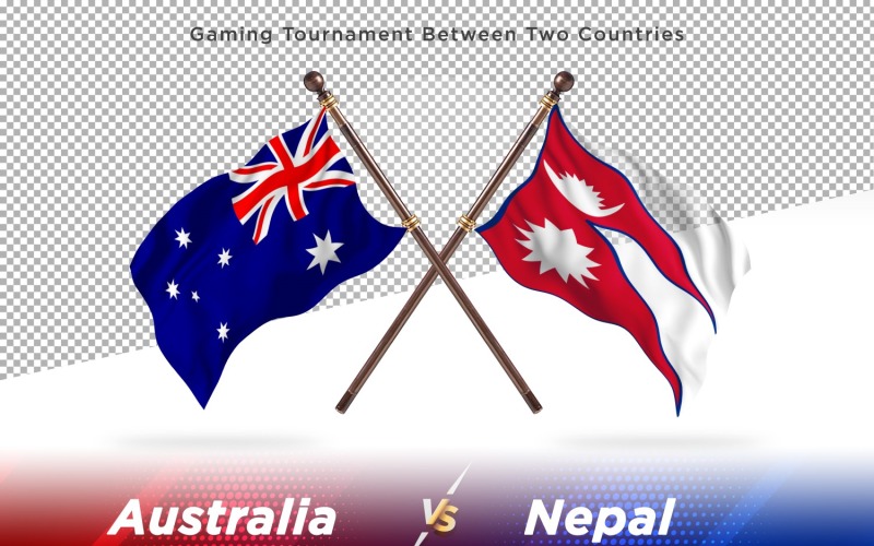 Australia contro Nepal due bandiere