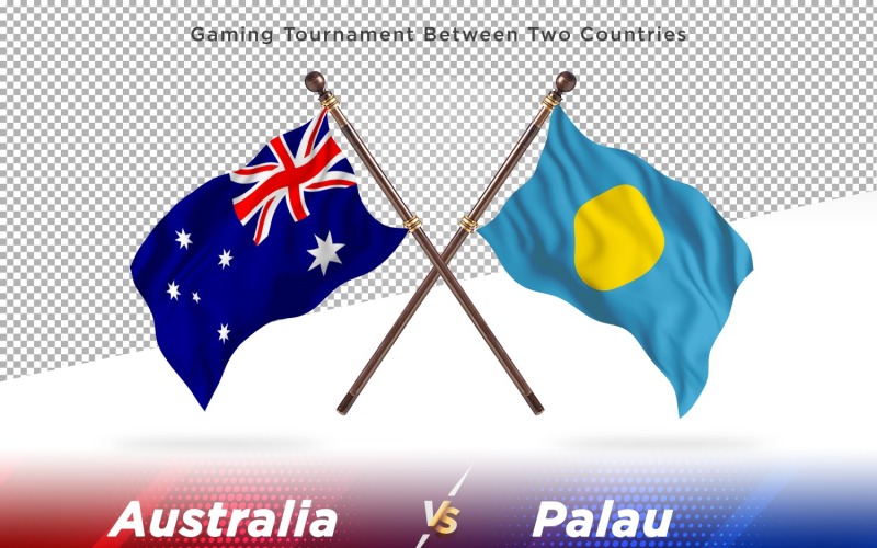 Australia kontra Palau Dwie flagi