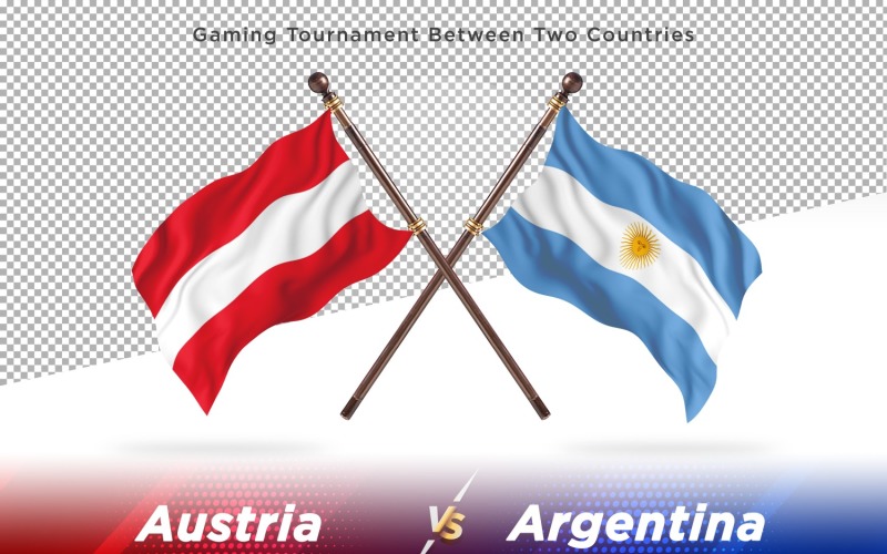 Ausztria - Argentína - két zászló