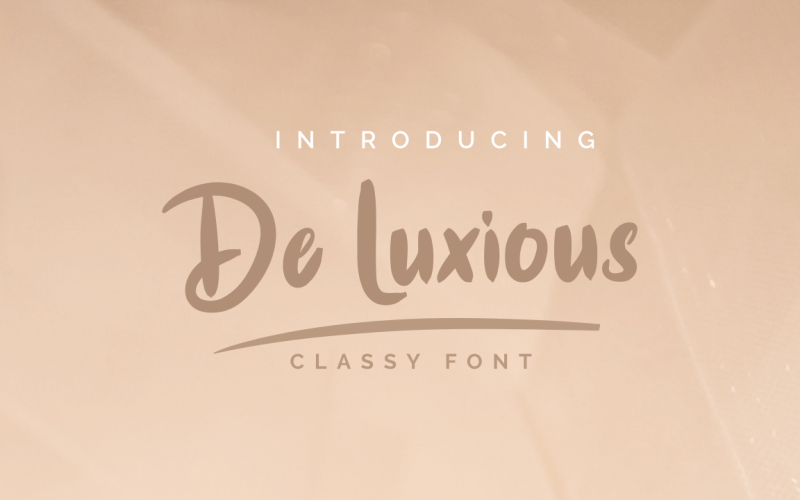 De Luxious // Pretty Font
