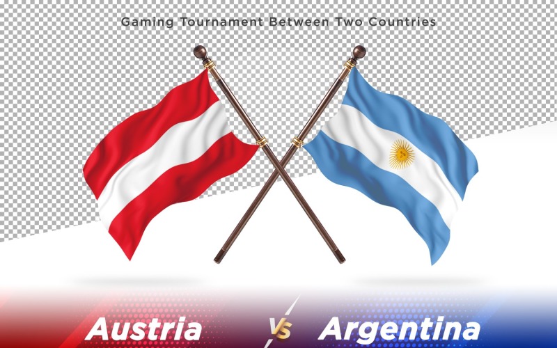 Oostenrijk versus Argentinië Two Flags