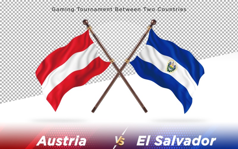 Austria contra el Salvador dos banderas