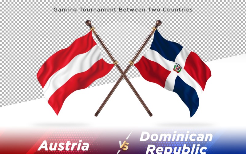 Austria contro Repubblica Dominicana Two Flags