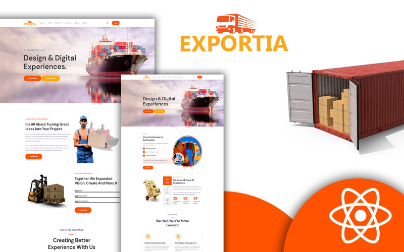 Expotia - Sjabloon voor transport en logistiek
