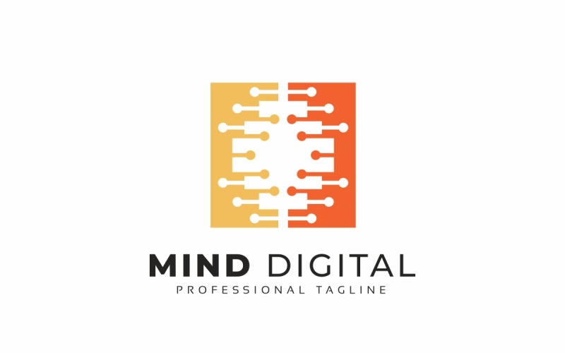 Mind Digital Logo Template