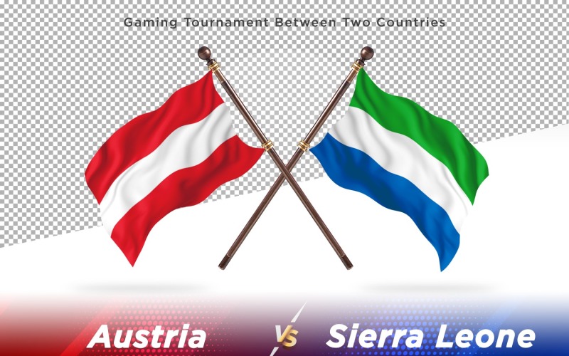Austria contra sierra Leona Two Flags