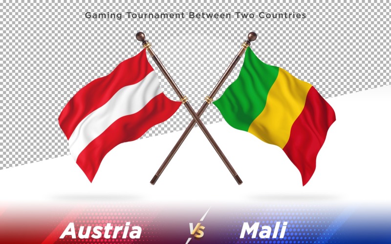 Rakousko versus Mali dvě vlajky