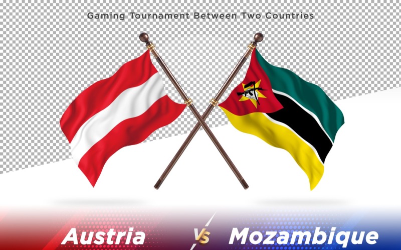Rakousko versus Mosambik Dvě vlajky
