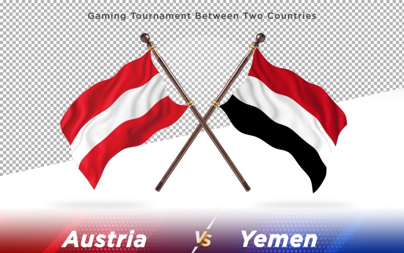 Austria contro Yemen Two Flags