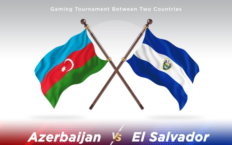 Azerbaïdjan contre el Salvador deux drapeaux
