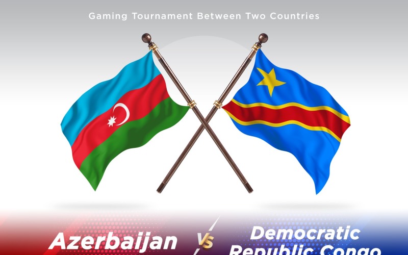 Азербайджан проти демократичної республіки Конго два прапори