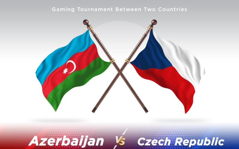 Ázerbájdžán versus Česká republika Dvě vlajky