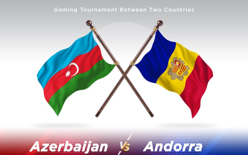 Azerbajdzsán kontra Andorra két zászló