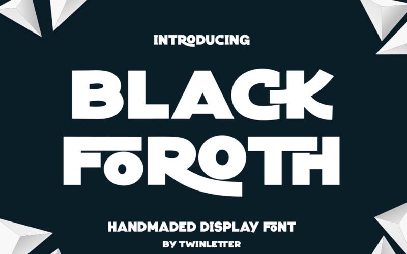 Carattere di visualizzazione giocoso Black Foroth